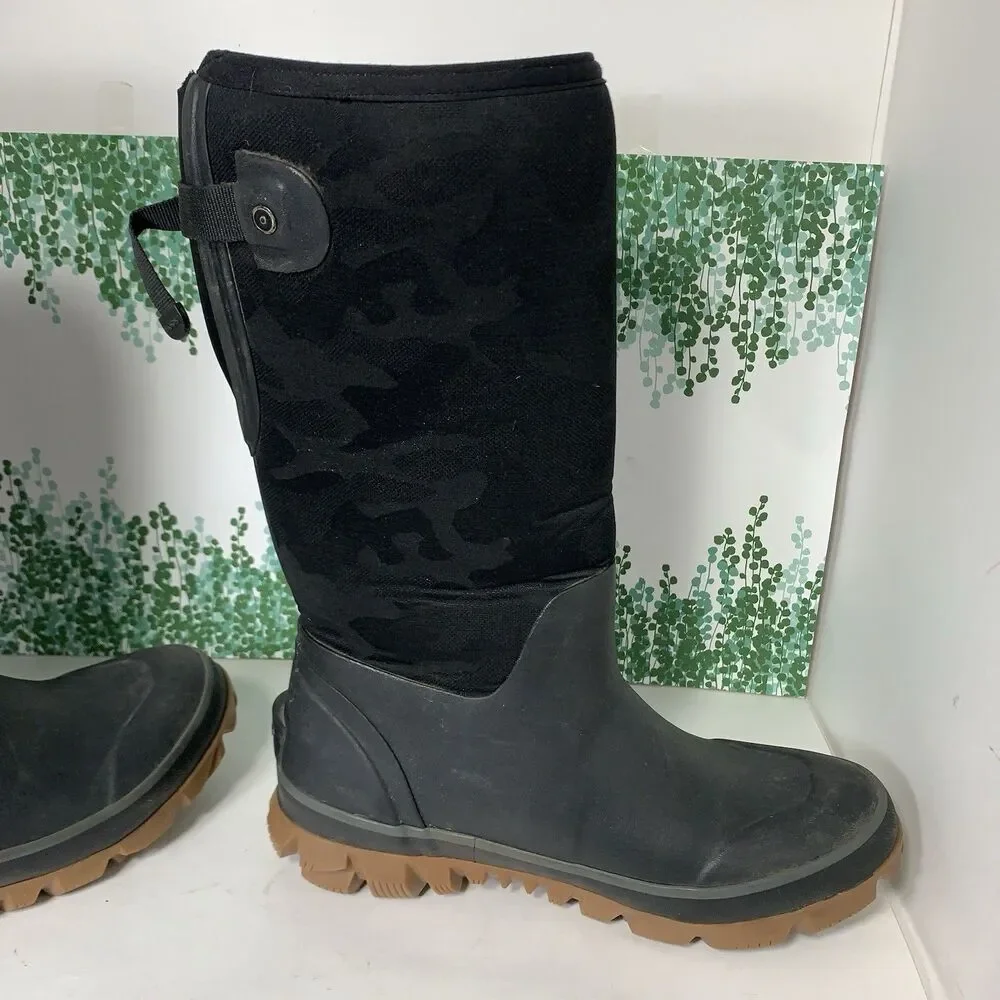 Bogs Whiteout Ajdustable Calf Slip On Boots Winter Size 8 US Or 39 EU Womens